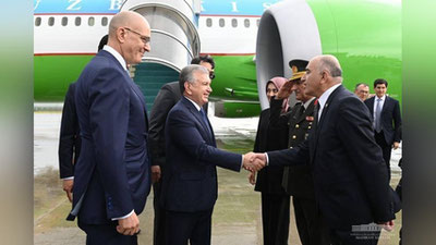 'Shavkat Mirziyoev Anqaraga etib bordi'ning rasmi