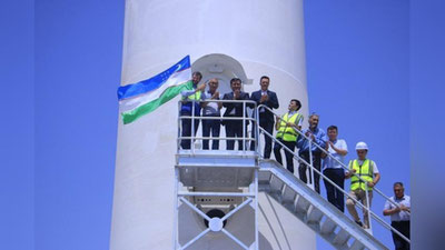 'Зарафшонда Ўзбекистондаги илк шамол трубинаси ўрнатилди'ning rasmi