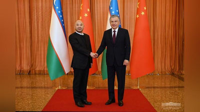 'Шавкат Мирзиёев Хитойнинг етакчи “Amer International” компанияси раисини қабул қилди'ning rasmi