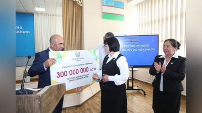'Angrendagi telefonsiz maktabga 300 mln so`m pul mukofoti berildi (video)'ning rasmi