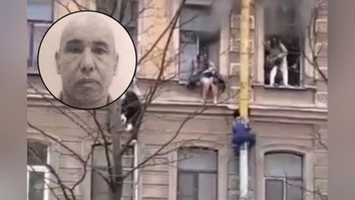 Изрображение 'В России узбекский мигрант стал героем соцсетей, придя на помощь жильцам горевшего дома (видео)'