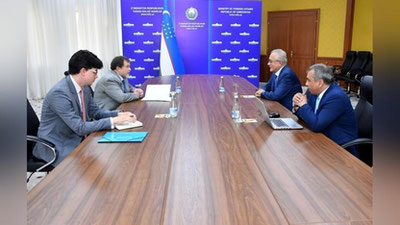 'Shavkat Mirziyoevning Afg`oniston bo`yicha maxsus vakili Rossiya elchisi bilan uchrashdi'ning rasmi