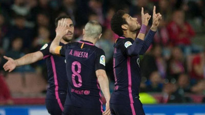 'Neymar “Barselona” uchun urgan gollari sonini 100 taga etkazdi'ning rasmi