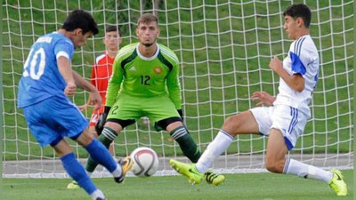 ' ЎЗБЕКИСТОН U-19 ТЕРМАСИ ИККИНЧИ ЎЙИНДА АРМАНИСТОНГА МАҒЛУБ БЎЛДИ 'ning rasmi