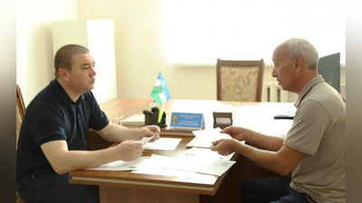 'Bosh prokuratura rahbariyati ishtirokida Jizzaxda sayyor qabul  bo`lib o`tdi'ning rasmi