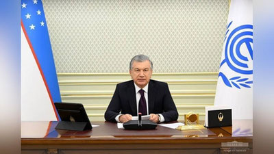 Изрображение 'Президент Узбекистана озвучил ряд инициатив на саммите ОЭС'