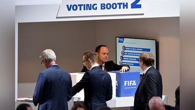 Изрображение 'ФИФА объявил результаты первого тура выборов президента'