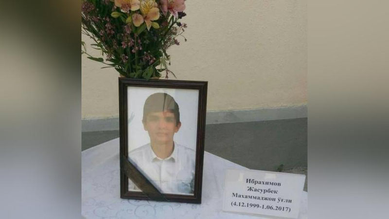 '​BOROVSKIY O`QUVChISI JASURBEK IBROHIMOVNING O`LIMI YuZASIDAN SUD IShI BOShLANDI'ning rasmi