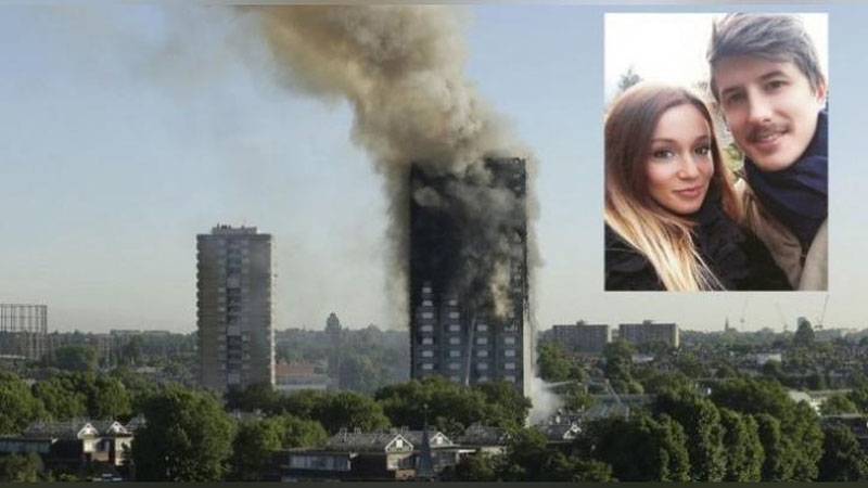 '​Londondagi yong`inda halok bo`lgan italiyalik juftlik o`limi oldidan ota-onasi bilan vidolashdi 'ning rasmi