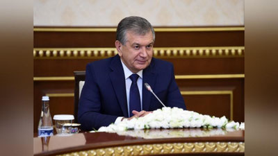 Изрображение 'ПРЕЗИДЕНТ УЗБЕКИСТАНА ПРИНЯЛ РУКОВОДИТЕЛЯ АЗИАТСКОГО БАНКА ИНФРАСТРУКТУРНЫХ ИНВЕСТИЦИЙ'
