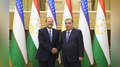 Изрображение 'Президент Таджикистана принял премьер-министра Узбекистана Абдуллу Арипова'