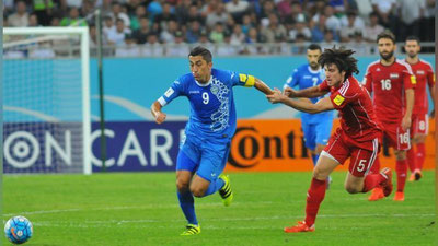 'O`zbekiston terma jamoasi ertaga ko`k, Suriya esa  qizil rangli liboslarda o`ynaydi 'ning rasmi