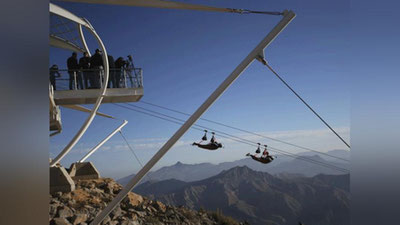 'БААда дунёдаги энг узун зиплайн фойдаланишга топширилди (фото)'ning rasmi