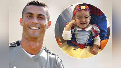 'Ronaldu qizi bilan o`yinqaroqlik qildi (Video) 'ning rasmi