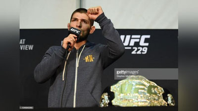 'Vladimir Putin g`alabadan so`ng Nurmagomedovni tabrikladi'ning rasmi