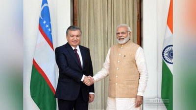 'Shavkat Mirziyoev va Narendra Modi tor doirada uchrashuv o`tkazdi'ning rasmi