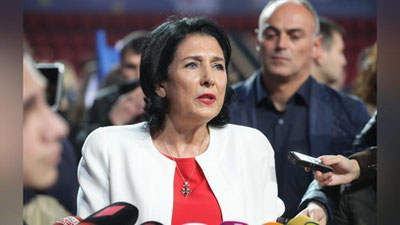 'Gruziyada ilk bor ayol prezident saylandi'ning rasmi