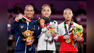 'Afsonaviy Oksana Chusovitina kumush medalga sazovor bo`ldi'ning rasmi