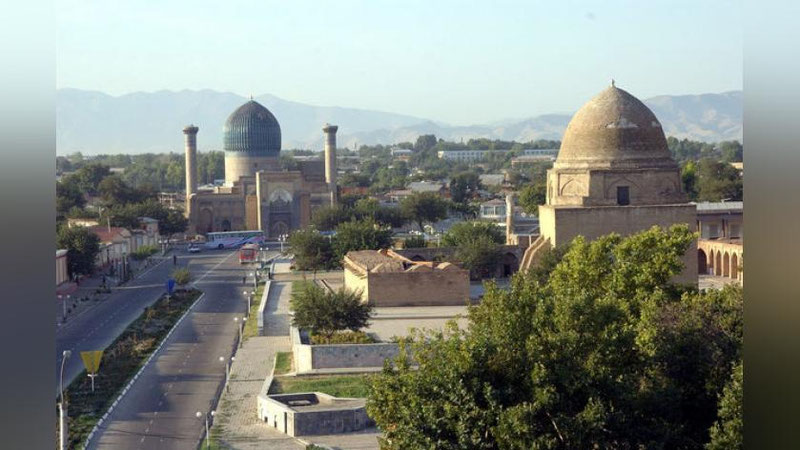 'SAMARQANDDA 130 O`RINLI MEHMONXONA MAJMUASI BARPO ETILADI'ning rasmi