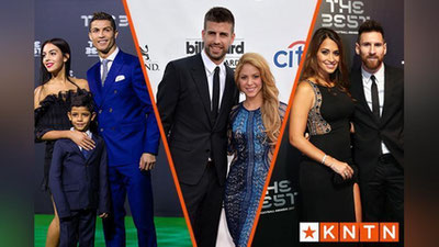 'Taniqli futbolchilarning umr yo`ldoshlari bilan'ning rasmi