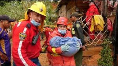 'Kolumbiyada ko`chki sodir bo`ldi 'ning rasmi