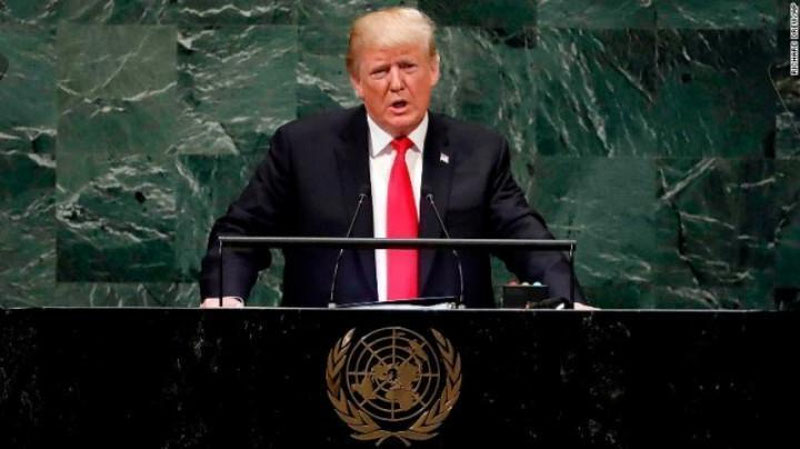 'Donald Trampning BMTdagi nutqi barchani kulgisiga sabab bo`ldi'ning rasmi