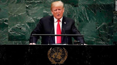 'Donald Trampning BMTdagi nutqi barchani kulgisiga sabab bo`ldi'ning rasmi