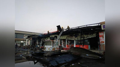 Изрображение 'В СЕРГЕЛИЙСКОМ РАЙОНЕ НОЧЬЮ СГОРЕЛ МАГАЗИН'