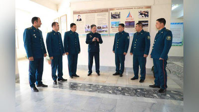 'O`zbekiston Respublikasi IIV Malaka oshirish instituti tomonidan Buxoro viloyatida sayyor o`quv yig`ini o`tkazilmoqda'ning rasmi