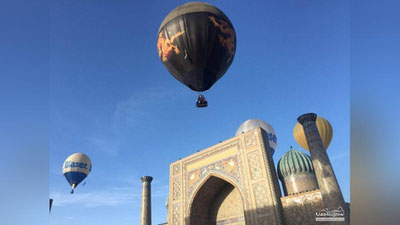 Изрображение 'УНИКАЛЬНОЕ ЗРЕЛИЩЕ: ВОЗДУШНЫЕ ШАРЫ НАД РЕГИСТАНОМ (ФОТО, ВИДЕО)'