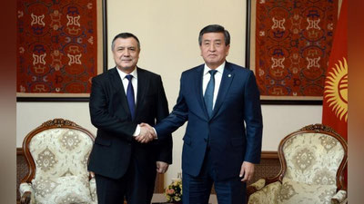 'Qonunchilik palatasi spikeri Qirg`iziston prezidenti bilan uchrashdi'ning rasmi