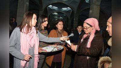 Изрображение 'СТИХИ НАВОИ ПРОЗВУЧАЛИ НА ОДНОИМЕННОЙ СТАНЦИИ ТАШКЕНТСКОГО МЕТРО'