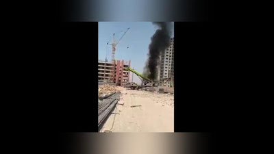 Изрображение 'Опубликовано видео трагедии на автокране в Сергели'