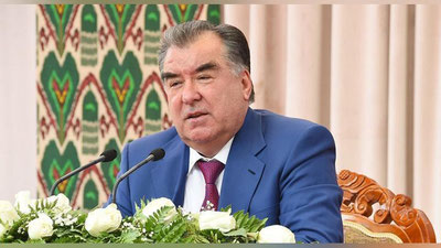 Изрображение 'Эмомали Рахмон переизбран на выборах президента Таджикистана'