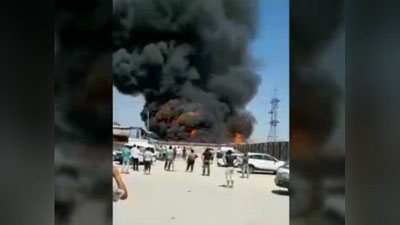 Изрображение 'Подробности пожара на Куйлюке: есть пострадавшие'