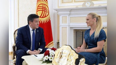 'Qirg`iziston Prezidenti Shevchenko bilan uchrashdi (foto)'ning rasmi