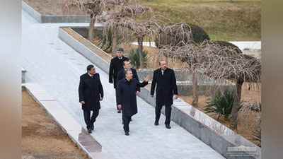 Изрображение 'Видео: Посещение Президентом реконструируемого Национального парка (видео)'