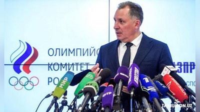 'Taqiqlarga qaramay Rossiya Tokio olimpiadasida o`z bayrog`i ostida qatnashmoqchi'ning rasmi