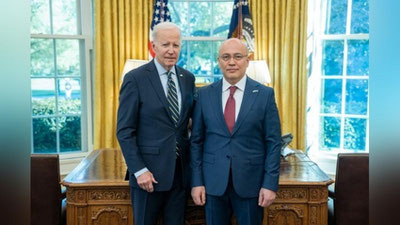 'Furqat Sidiqov AQSh prezidentiga ishonch yorliqlarini topshirdi'ning rasmi