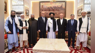 Изрображение 'Глава МИД Узбекистана встретился с руководителем офиса Движения "Талибан"'