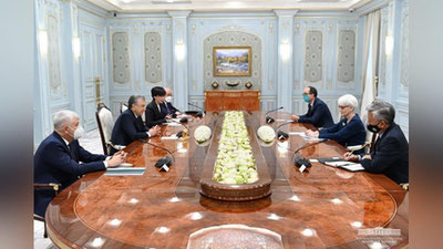 'O`zbekiston Prezidenti AQSh delegasiyasini qabul qildi'ning rasmi