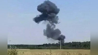 Изрображение 'В Московской области разбился военно-транспортный самолет Ил-112В: шокирующие кадры'