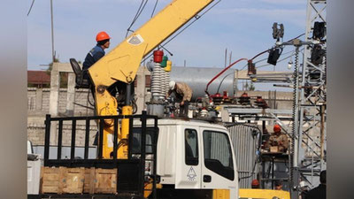 Изрображение 'На подстанции "Сагбон" в Алмазарском районе в третий раз за год меняют трансформатор'