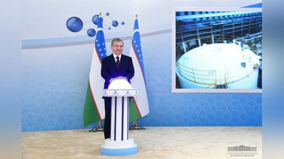 Изрображение 'В Навои запущен комплекс по производству ПВХ, каустической соды и метанола'