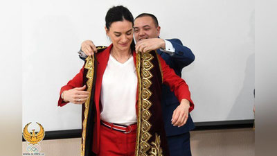 Изрображение 'В ФЕДЕРАЦИИ ЛЕГКОЙ АТЛЕТИКИ ВСТРЕТИЛИ ЕЛЕНУ ИСИНБАЕВУ (ФОТО)'