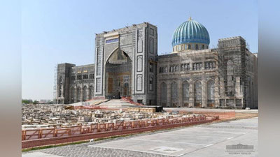 Изрображение 'Президент посетил строящийся Центр исламской цивилизации в Ташкенте (фото)'