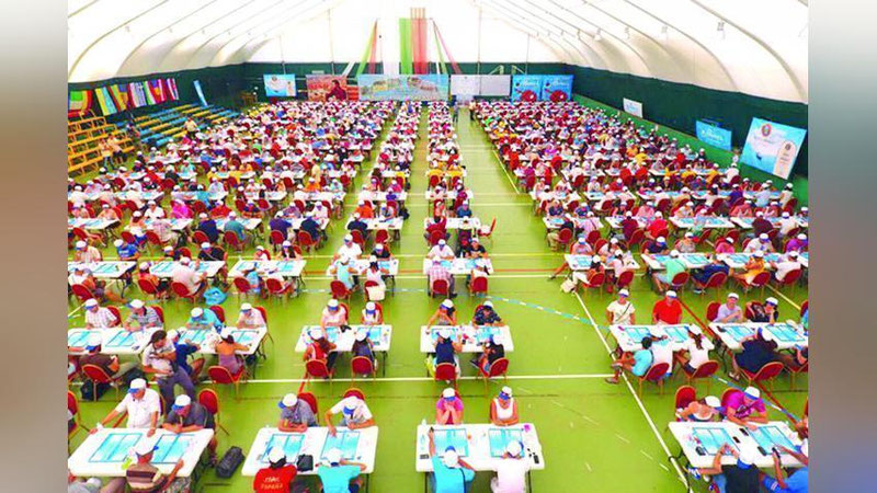 'Eng ko`p odam to`plangan narda musobaqasi'ning rasmi