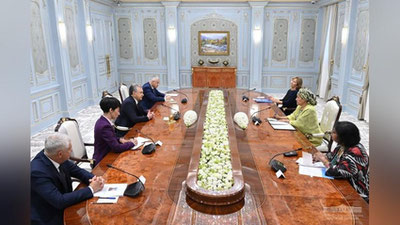 'Ўзбекистон янада ривожланиш йўлида БМТ институт ва тузилмалари билан ҳамкорлик қилади'ning rasmi