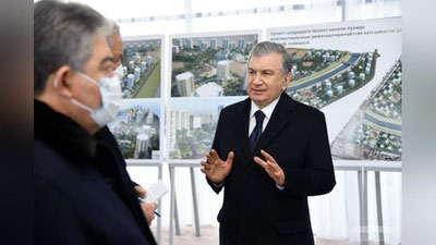 Изрображение 'Видеорепортаж о рабочем визите главы государства в Хорезм'