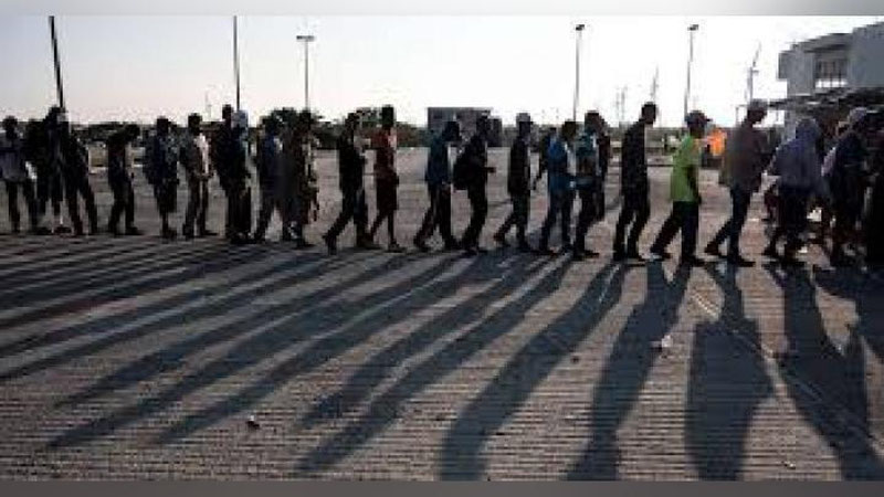 'AQShga noqonuniy muhojirlar karvoni tobora yaqinlashmoqda 'ning rasmi